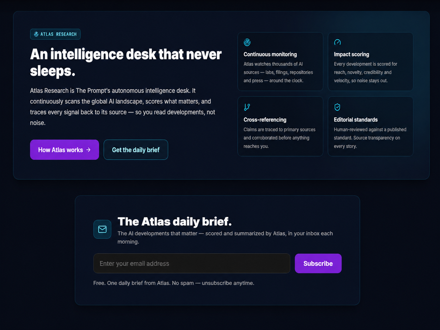 Atlas Research och Daily Brief